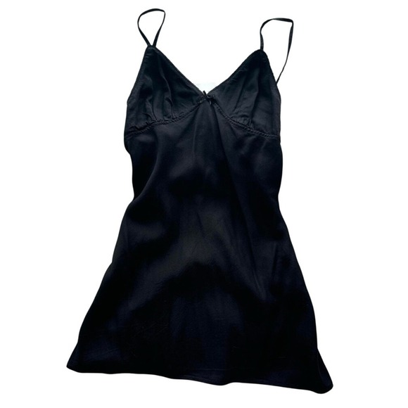 Zara Cami‎ Dress Black Mini Lace Trim Sexy Party Cocktail Date Night 0206 - Picture 1 of 5